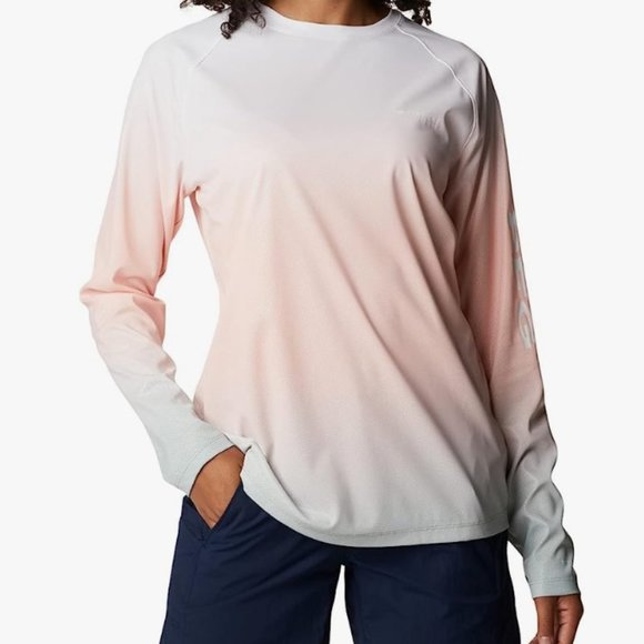 Chemise Columbia PFG Omni-ombre Roll-Tab Manches Plaid Up Snap Femme Taille S